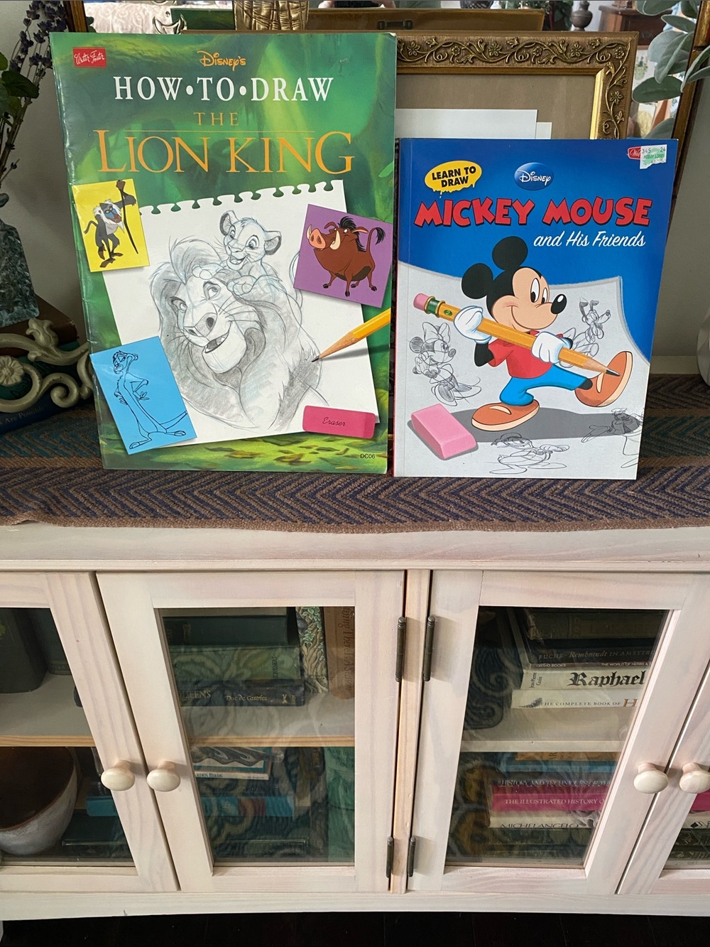 Vintage 1994 How-to-Draw “LION KING”/2011 How to Draw “Mickey Mouse & Friends